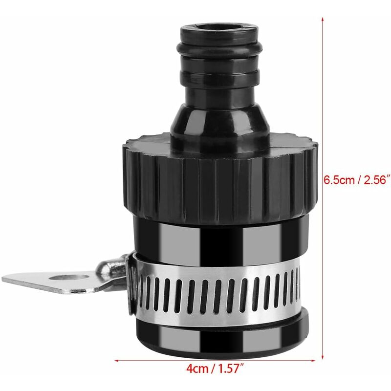Universal Adjustable Faucet Connector Garden Hose Connector Adapter For Gardening Kitchen Car Washing Cleaning - Image 2