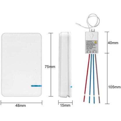 Ersandy Mini Wireless Switch With Receiver And LED Display - For Outdoor 400M And Indoor 40M - Quick On/Off - No Cable - Image 2