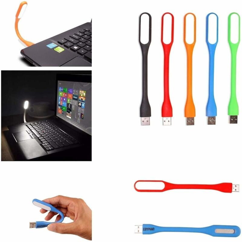 8-Piece Usb LED Light, Mini Flexible Usb Light, Keyboard Lamp For Laptop/Pc, Usb Reading Light, Small Book Light, 8 - Image 2
