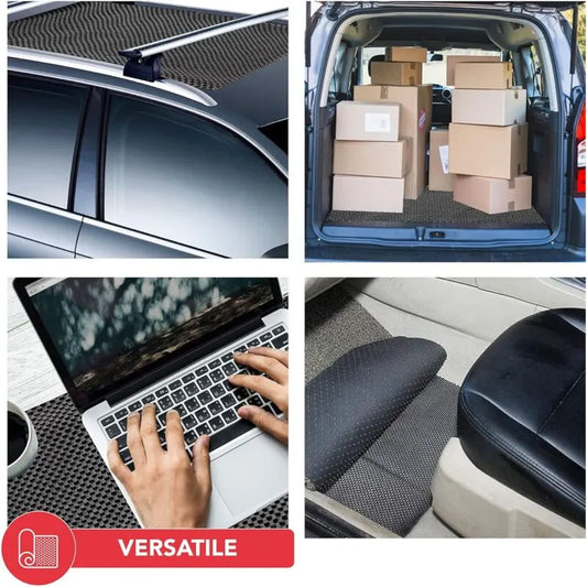 Car ROof Box Mat Non-Slip Waterproof Pvc Grid Pattern Multipurpose Cut To Size For Van Truck Car ROof Bag 90 X 100Cm - Image 3