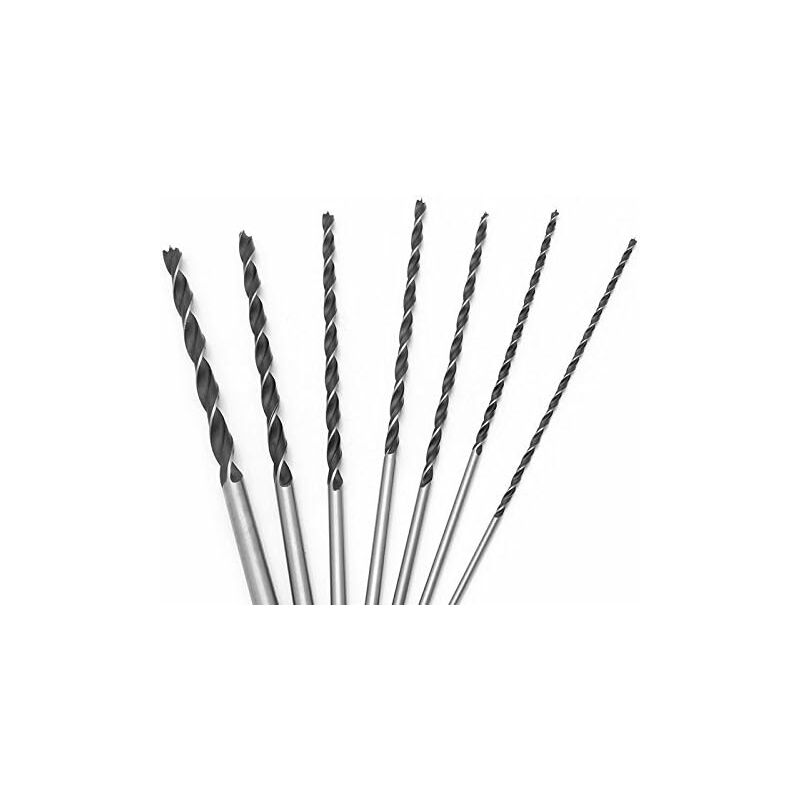 300Mm Extra Long Twist Drill Bit Set 7 pcs High Carbon Hardened Steel 4-10Mm Wood Drilling Tool Set - Image 3