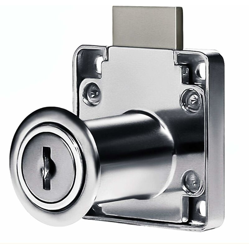 4 pcs Desk Drawer Lock, Cylinder Furniture Lock Use For Closing Cupboards, Drawer, Cabinet Ect, Thick And Durable - Image 2