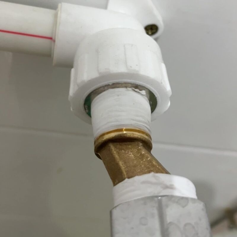 Offset Connection Tub Shower Faucet, Brass Elbow Reducer, Adjustable Swing Arm, 1/2 3/4 Offset Connection, 1/2 3/4 - Image 2