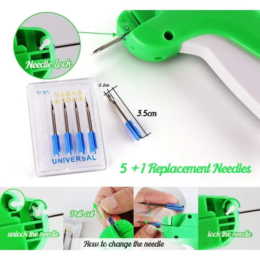 Labeling Machine Price Tag Gun Clothing Brand Labels With 1000 Paddle Threads (White, 5Cm) + 5 Spare Needles For - Image 4