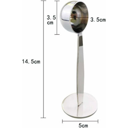 2-In-1 Coffee Scoop Holder Espresso Coffee Measuring Spoon Stamp Stainless Steel Coffee Scoop Measuring And Tamping - Image 2