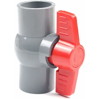 Pvc Ball Valve, U-Pvc Plastic Valve, Straight Connectors For Flow Control And Shutoff (Φ20Mm)