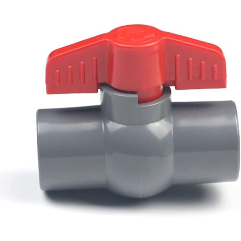 Pvc Ball Valve, U-Pvc Plastic Valve, Straight Connectors For Flow Control And Shutoff (Φ20Mm) - Image 3