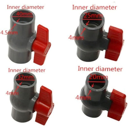 Pvc Ball Valve, U-Pvc Plastic Valve, Straight Connectors For Flow Control And Shutoff (Φ20Mm) - Image 4