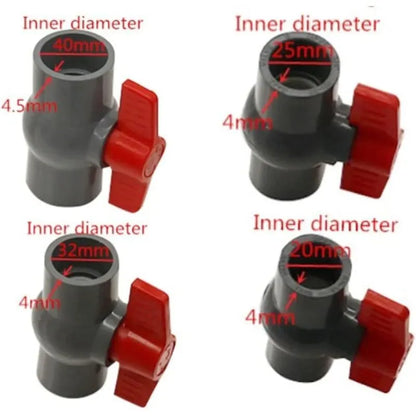 Pvc Ball Valve, U-Pvc Plastic Valve, Straight Connectors For Flow Control And Shutoff (Φ20Mm) - Image 4