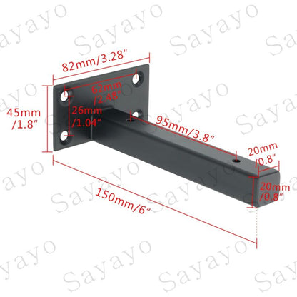 Industrial Shelf Bracket Stainless Steel Wall Mounted Shelf Support Metal Bracket For Floating Board Concealed Bracket - Image 4
