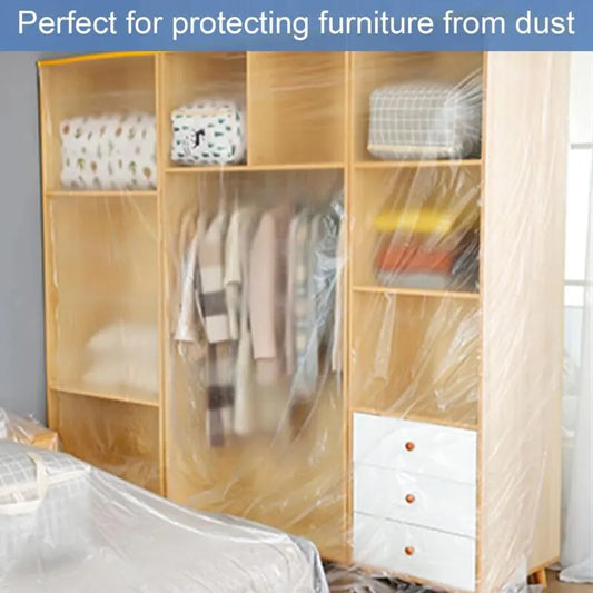 2 Pack Pe Material Furniture Dustproof Film High Adhesive Paint Protection Cover Sofa Furniture Dustproof Cover (3M - Image 4