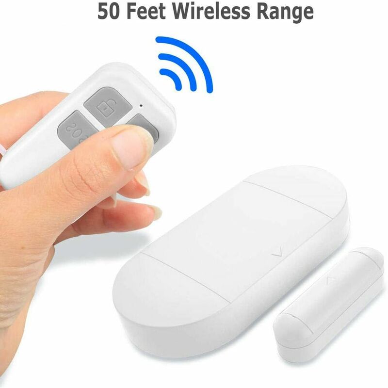 Door And Window Alarm, Alarm With 130Db Siren, 2 Remote Controls, Easy To Install, Wireless Home Alarm - Image 4