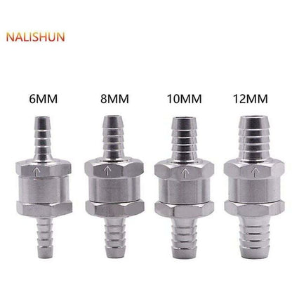 4 pcs Set Non-Return Valves 6/8/10/12Mm, Aluminum Alloy Fuel Valve With Arrow For Petrol Diesel Car Boat Motorcycle - Image 2