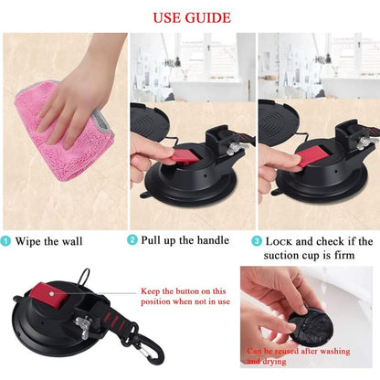 2 pcs Strong Car Anchor Suction Cups With Hook Fixing For Car Side Awning, Boat, Camping, Tarp, Tents, Luggage, Tarps - Image 2