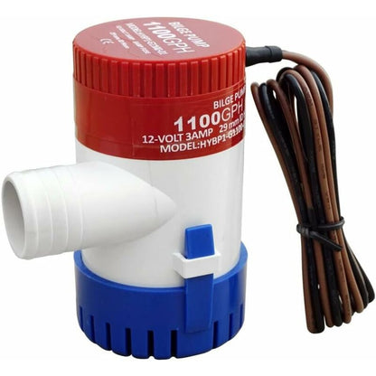 Marine Electric Bilge Pump 1100Gph 12V For Boat Caravan Rv Submersible Non-Automatic - Image 2