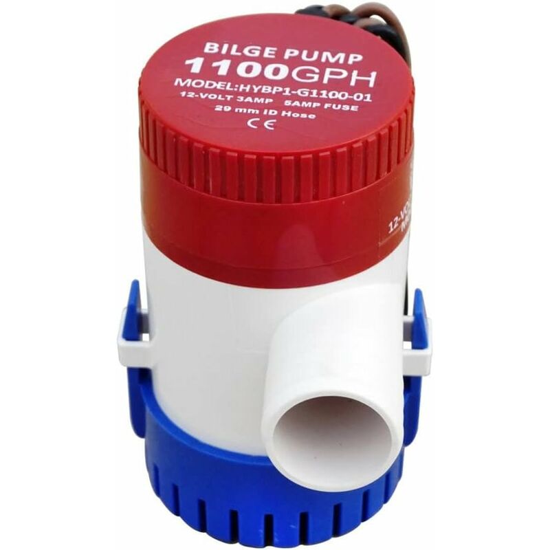 Marine Electric Bilge Pump 1100Gph 12V For Boat Caravan Rv Submersible Non-Automatic - Image 4