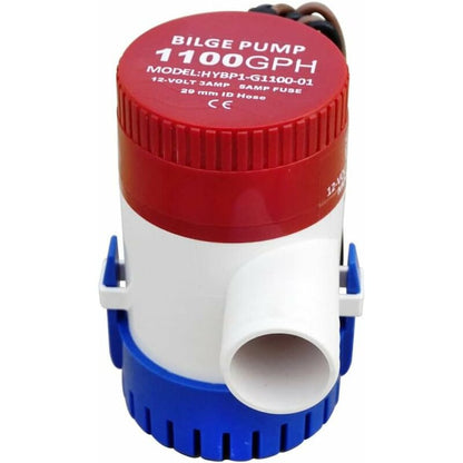 Marine Electric Bilge Pump 1100Gph 12V For Boat Caravan Rv Submersible Non-Automatic - Image 4