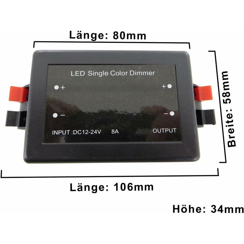 12V Wireless LED LED Dimmer Switch With Remote Control, For All Types Of Dimmable LED Bulbs. [Energy Class A] - Image 2