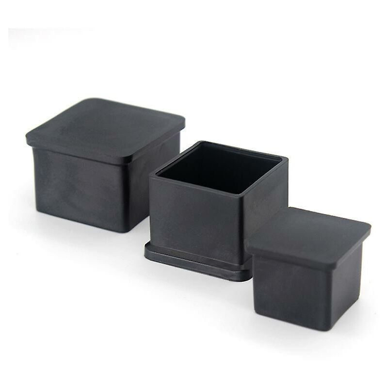 Square Rubber Caps - 30Mm - For Chairs, Tables, Furniture Legs - Image 3
