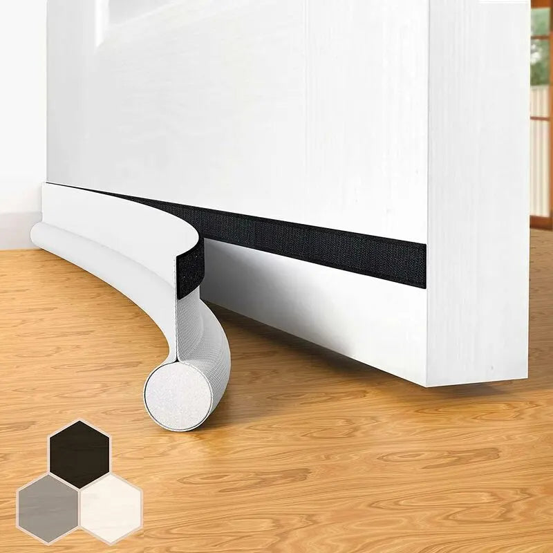 Self-Adhesive Weather Stripping Door Seal For Doors, 94Cm Under Door Draft Stopper Insulating Door Sweep Weather