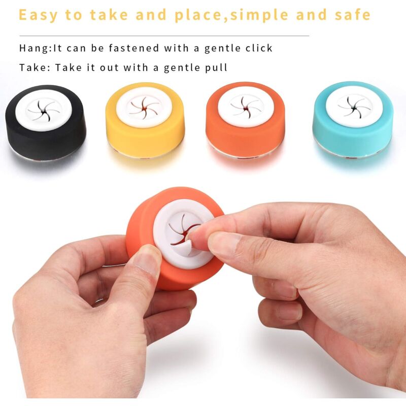 4 pcs Dishcloth Holders, Self Adhesive Bathroom Dishcloth Hooks, ROund Suction Cup Wall Hooks For Bathroom, Kitchen, - Image 3