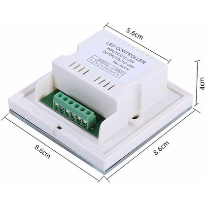 Wall Touch Light Switch, LED Light Dimmer Brightness Controller, Single Color Touch Panel For LED Strip Light - Image 4