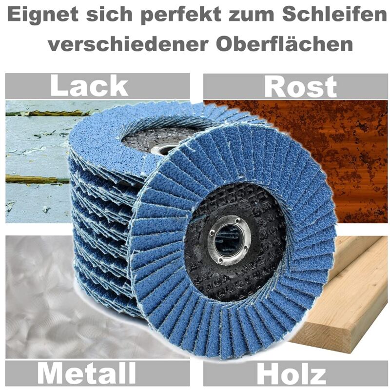 5 pcs 76 X 10Mm Flap Discs - Grit 60 80 120 For 10.8 10 8 12V 12 76 - Accessories For Stainless Steel Wood Grinders And - Image 3
