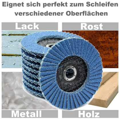 5 pcs 76 X 10Mm Flap Discs - Grit 60 80 120 For 10.8 10 8 12V 12 76 - Accessories For Stainless Steel Wood Grinders And - Image 3