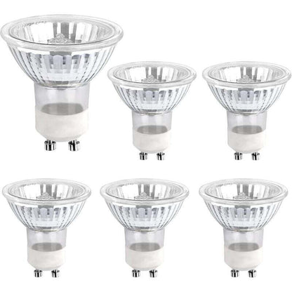 Halogen Bulb Gu10 35W 230V, 380Lm Warm White 2700K, Dimmable Halogen Spot Bulb, For Cabinet Light, Display Lights, Pack