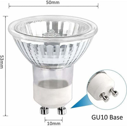 Halogen Bulb Gu10 35W 230V, 380Lm Warm White 2700K, Dimmable Halogen Spot Bulb, For Cabinet Light, Display Lights, Pack - Image 4