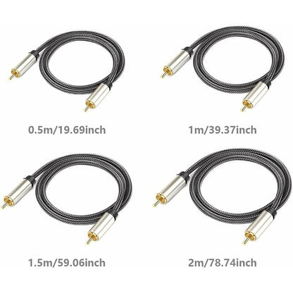 Digital Coaxial Audio Cable, Hifi 5.1 Spdif Rca To Rca Male To Male, For Digital Audio And Composite Video Cables - Image 3