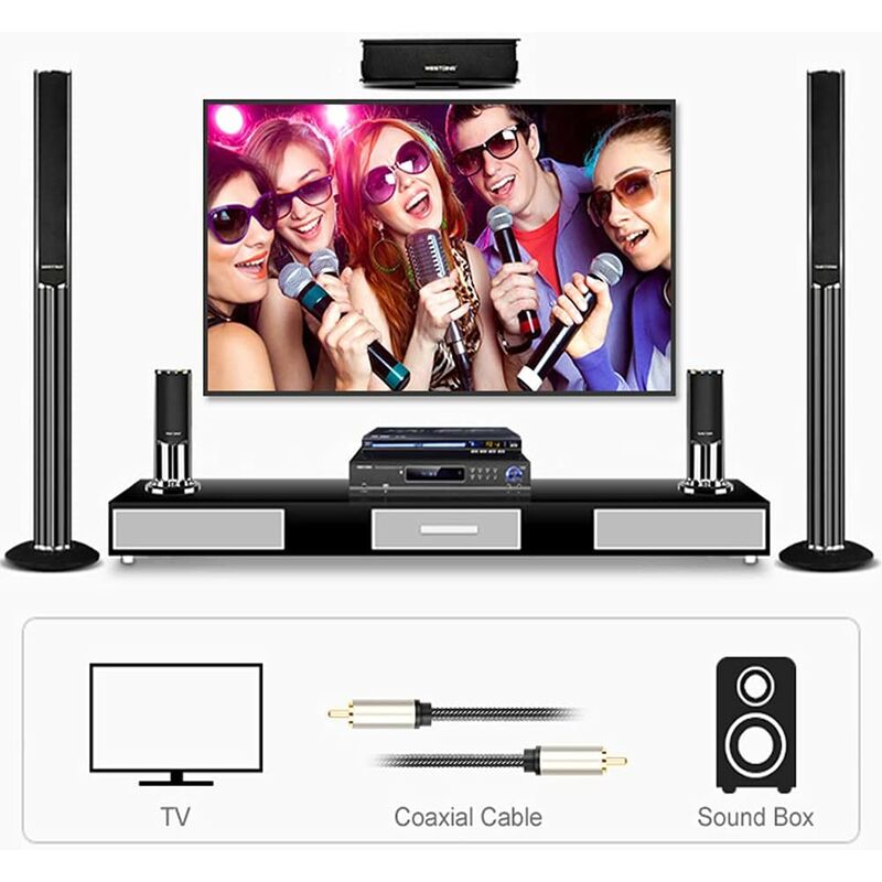 Digital Coaxial Audio Cable, Hifi 5.1 Spdif Rca To Rca Male To Male, For Digital Audio And Composite Video Cables - Image 4