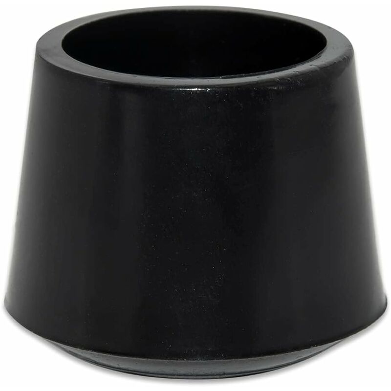 4 pcs ROund Non-Slip Synthetic Rubber Chair Leg Caps 30Mm, 3.0Cm Diameter, Black - Image 2
