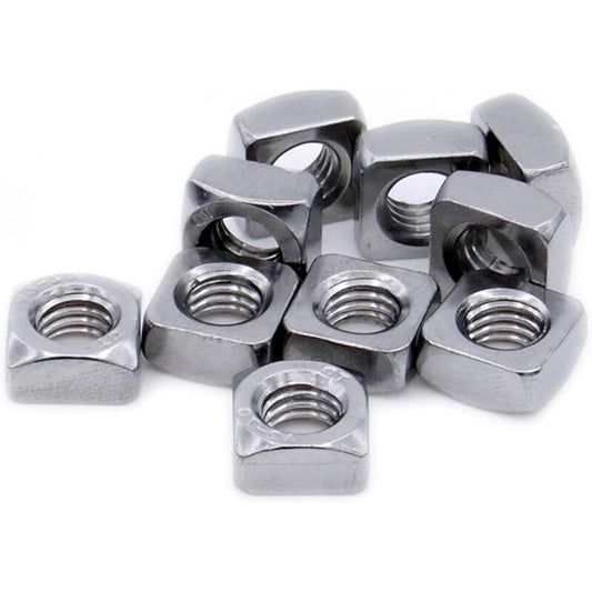 Square Nut M8 (8Mm) (Chamfered) – Stainless Steel (A2) (Pack Of 20)