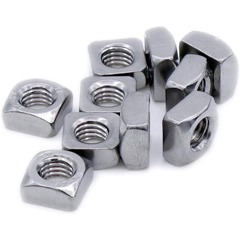 Square Nut M8 (8Mm) (Chamfered) – Stainless Steel (A2) (Pack Of 20) - Image 3