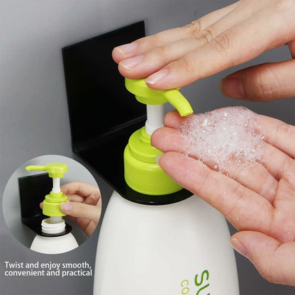 6 pcs Wall Mounted Hand Pump Holder, 27/3.3Mm Dispenser Holder Soap Dispenser Hook Wall Mount Stainless Steel Shampoo - Image 3