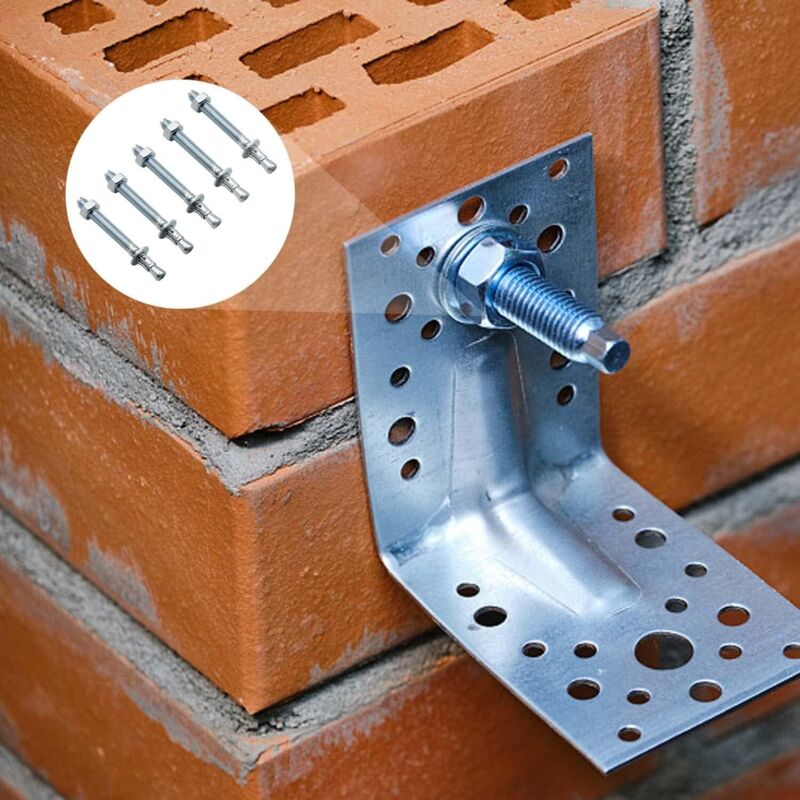 Anchor Plugs, 10 pcs M10/10Mm Galvanized Heavy Duty Anchors, Galvanized Metal Anchors, For Balustrades, Curtain Walls, - Image 3