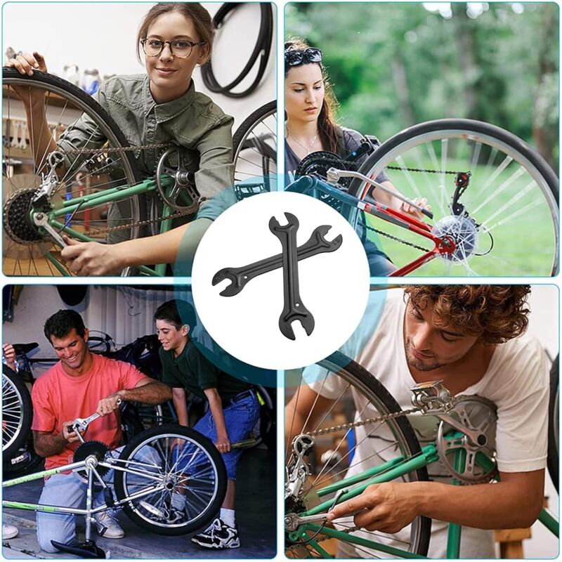 2 pcs Bike Hub Wrench, 13/14/15/16Mm Cone Wrench Bicycle Cone Wrenches For Repairing Bike Pedals And Wheel Hubs, - Image 2