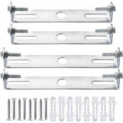 4 Pack Ceiling Light Fixture, Ceiling ROse, Chandelier Silver Universal Light Holder With Screws And Nuts, Carbon Steel