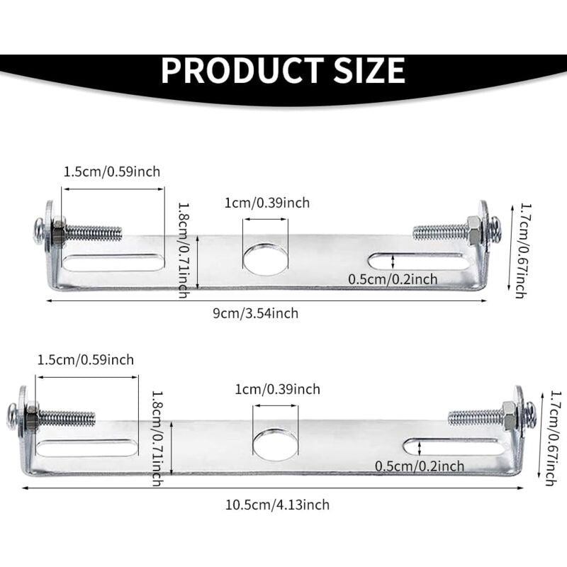 4 Pack Ceiling Light Fixture, Ceiling ROse, Chandelier Silver Universal Light Holder With Screws And Nuts, Carbon Steel - Image 2
