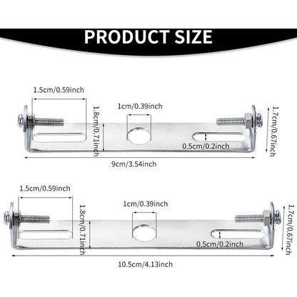 4 Pack Ceiling Light Fixture, Ceiling ROse, Chandelier Silver Universal Light Holder With Screws And Nuts, Carbon Steel - Image 2