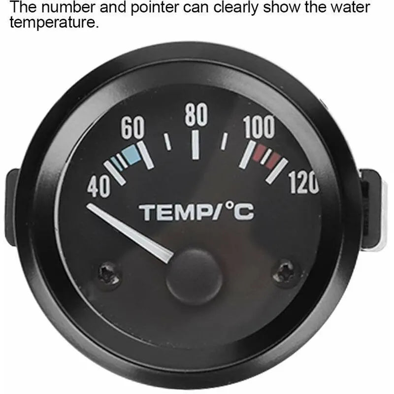 Car Water Temperature Gauge Car Water Temperature Gauge Meter Water Temp Meter 2Inch 52Mm - Image 2