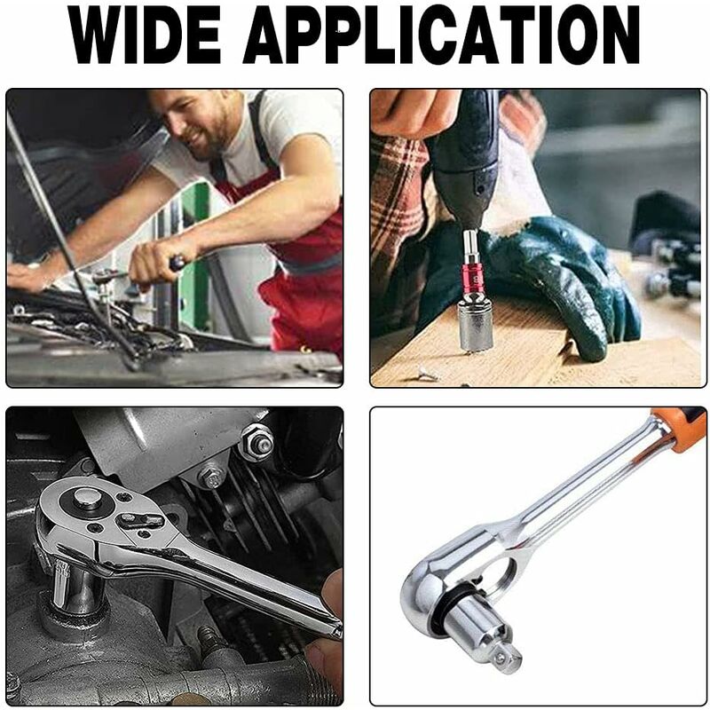 4 pcs Ratchet Adapter Socket Adapter Ratchet 1/2 To 3/8-3/8 To 1/2-1/4 To 3/8-3/8 To 1/4 Socket Reducer For Sockets And - Image 4