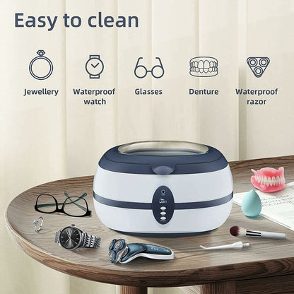 Ultrasonic Cleaner 600Ml Household Cleaning Device With Cleaning Basket And Automatic Holder For Cleaning - Image 2