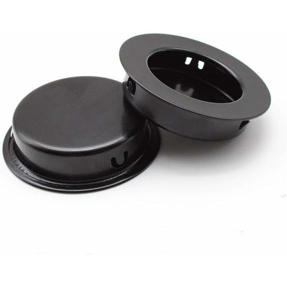4 pcs ROund Recessed Handles, 40Mm Stainless Steel Sliding Door Handle, Black Furniture Handles Can Be Used For - Image 2