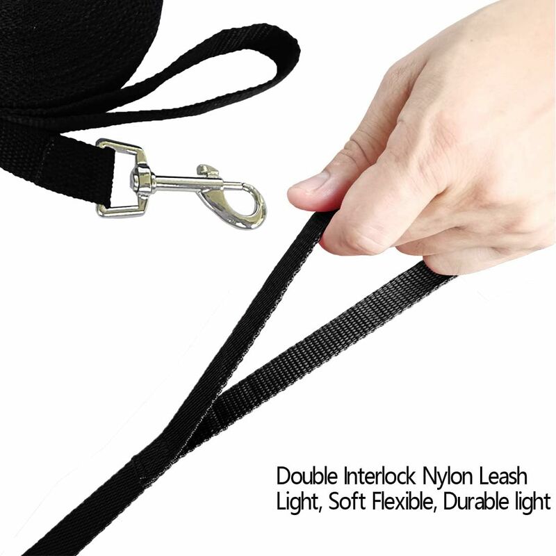 Dog Leash 5M/ 10M / 15M Black, Dog Training Leash, Long Leash For Small To Large Dogs - Image 4