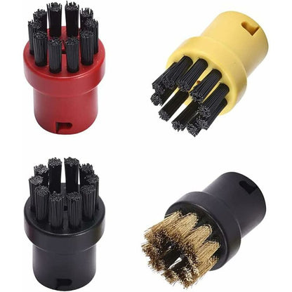 4 Pack Steam Cleaning Brushes, Steam Cleaning Accessories, ROund Brushes Set, For Kärcher Sc1 Sc2 Ctk10 Sc3 Sc4 Sc5 Sc7 - Image 2