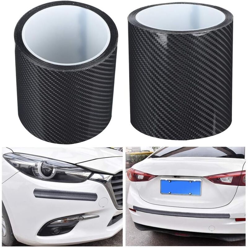 Anti-Scratch Carbon Fiber Strips Carbon Fiber Protective Film Dry Carbon Fiber Detailing Vinyl Wrap Strip Car Door Edge - Image 2