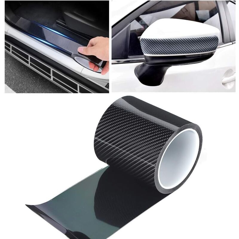 Anti-Scratch Carbon Fiber Strips Carbon Fiber Protective Film Dry Carbon Fiber Detailing Vinyl Wrap Strip Car Door Edge - Image 3