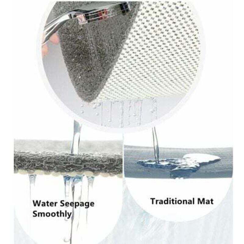 Shower Mat For Indoor Shower, Non-Slip Loofah Bath Mat, Anti-Mold, Anti-Bacterial, Soft Pvc Bath Mat For Bathroom, Wet - Image 3